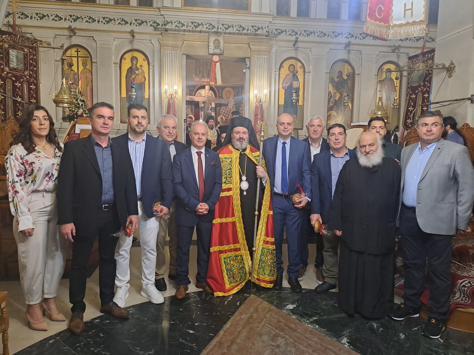 Στις θρησκευτικές εκδηλώσεις των πολιούχων Αγίων Ισαποστόλων Κωνσταντίνου και Ελένης στο Συκούριο ο Δήμαρχος Τεμπών