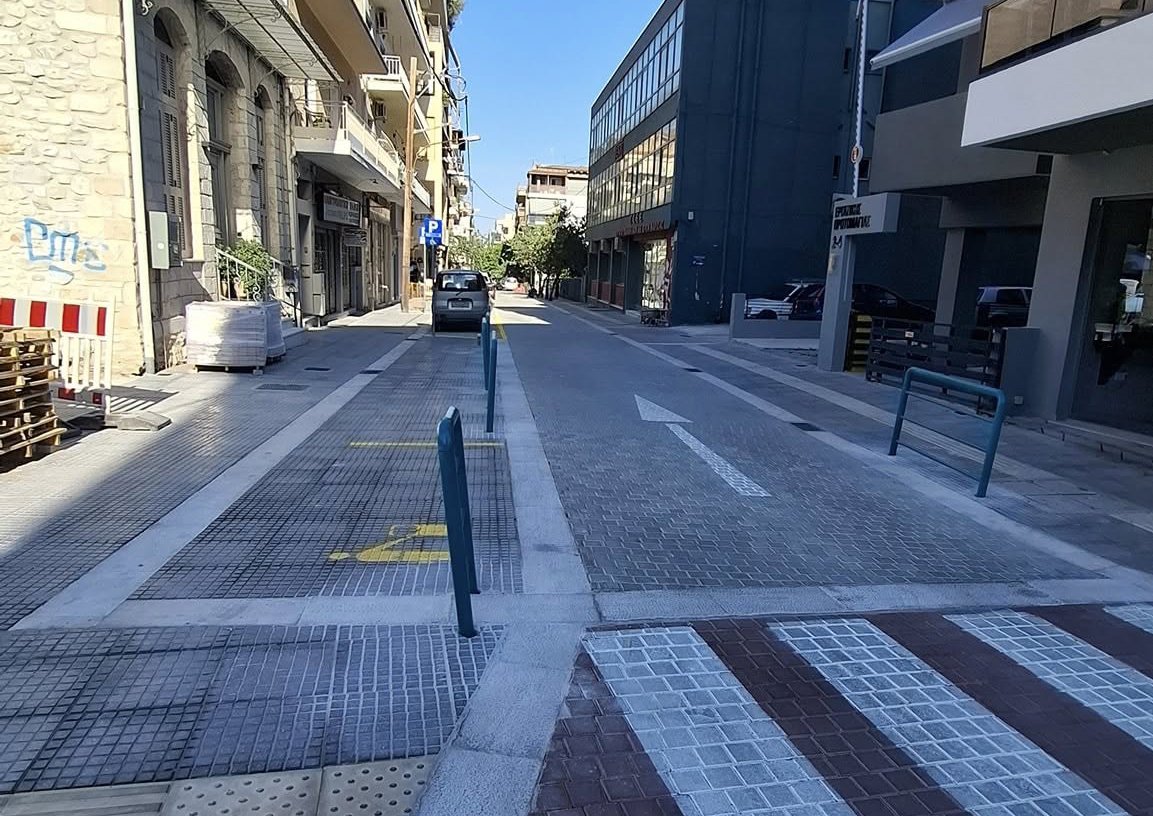 Oλοκληρώνονται δύο κεντρικοί δρόμοι στη Λάρισα - Eργασίες ανακατασκευής