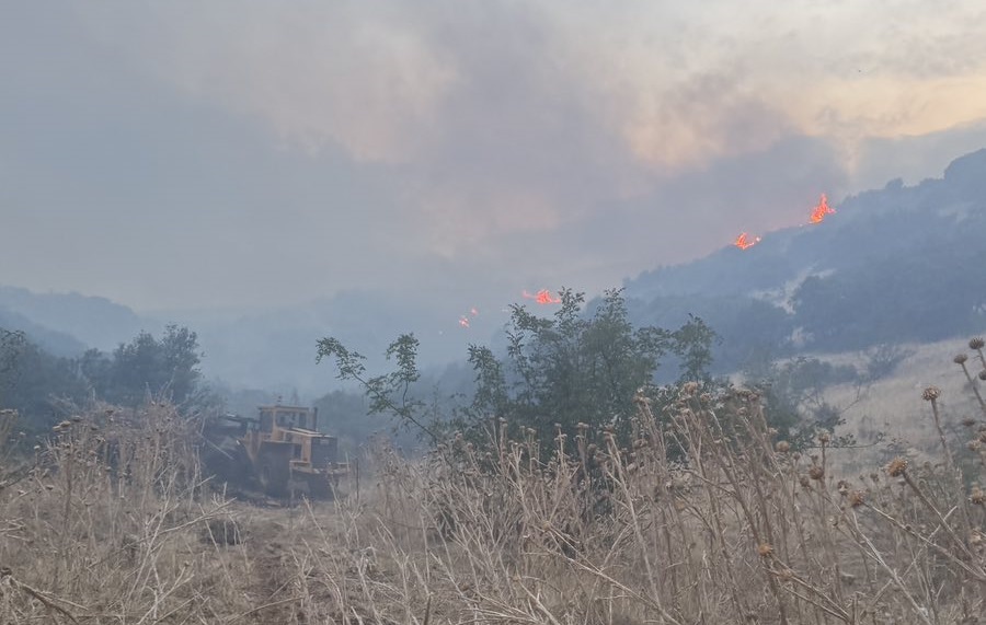 Χωρίς ενεργό μέτωπο η φωτιά στο Δαμάσι