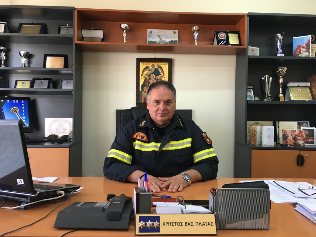 Πυροσβεστική: Ο Χρήστος Πλατάς, Συντονιστής Επιχειρήσεων Στερεάς Ελλάδας και Θεσσαλίας