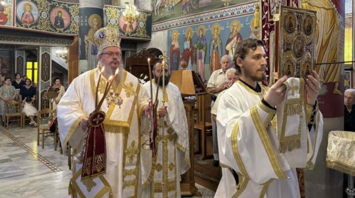 Στον Ιερό Ναό Αγίου Νικολάου Στομίου o Iερώνυμος