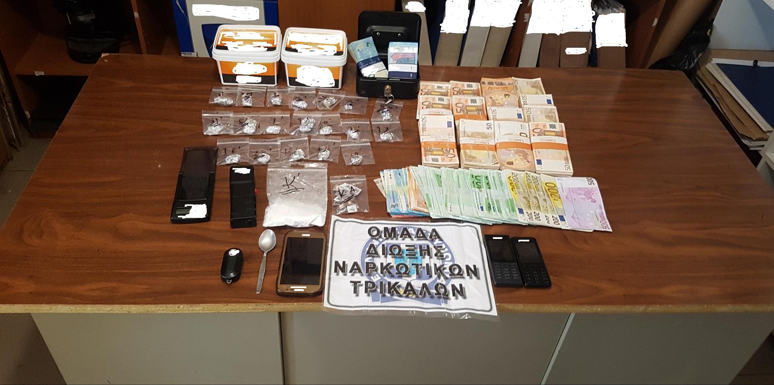 Συνελήφθη Τρικαλινός επιχειρηματίας με 110 γραμμάρια κοκαΐνης