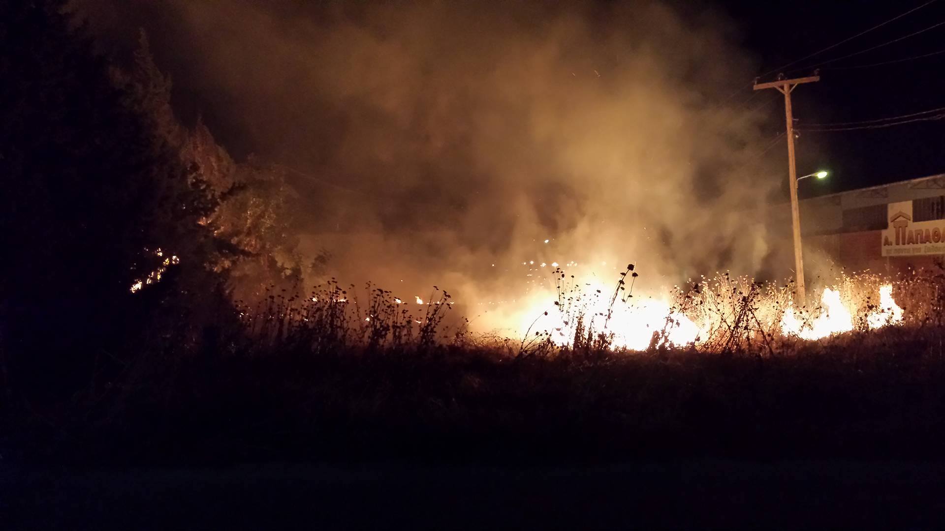 Πυρκαγιά στη Γιάννουλη πίσω από τον "Βλαχοδήμο" (ΕΙΚΟΝΕΣ)