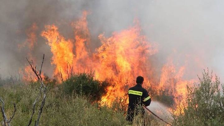 Συκούριο: Πυρκαγιά στον λόφο Γεντίκι