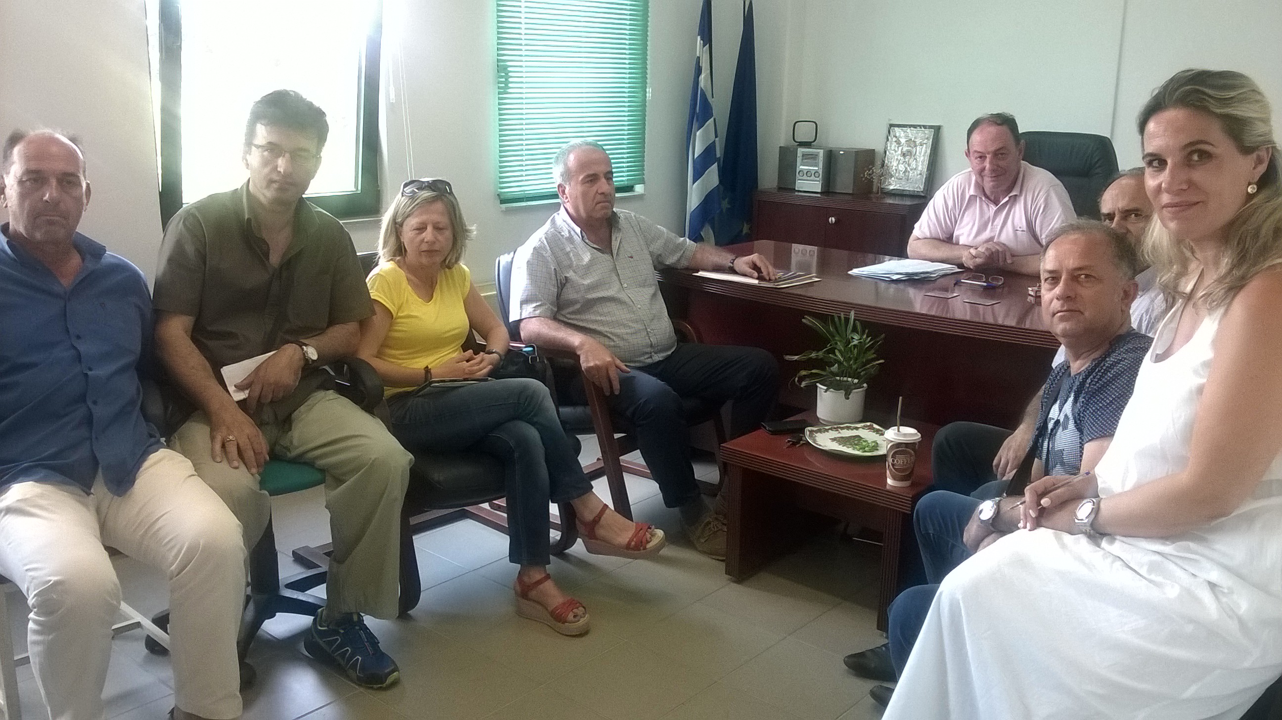 Συνάντηση του συλλόγου "Κ.Κούμας" με τον διευθυντή Π.Ε. Λάρισας