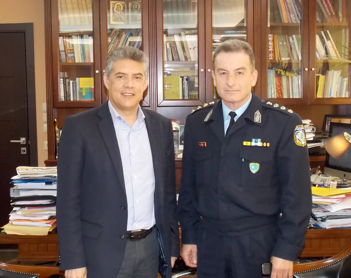 Τον περιφερειάρχη Θεσσαλίας επισκέφθηκε ο νέος Αστυνομικός Διευθυντής Λάρισας