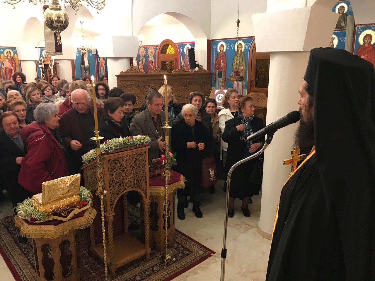 Πλήθη πιστών στο μοναστήρι του Πυργετού 