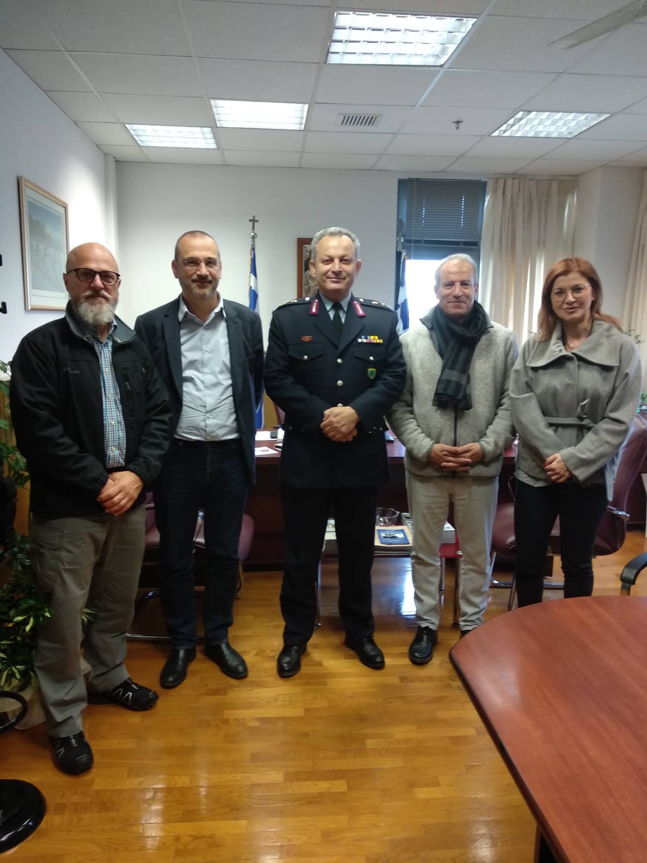Εκπρόσωποι της Γαλλικής Πρεσβείας στον "Θεσσαλάρχη" Αστυνομίας