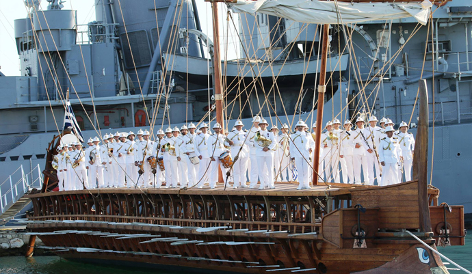  Η μπάντα του Πολεμικού Ναυτικού στη Λάρισα για τον πολιούχο Αγιο Αχίλλιο
