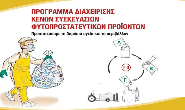 Συλλογή κενών συσκευασιών φυτοφαρμάκων στον Δήμο Ελασσόνας 