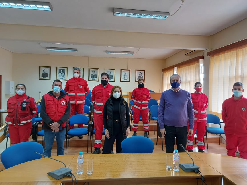 Δήμος Ελασσόνας: Υποδοχή των εθελοντών του Ελληνικού Ερυθρού Σταυρού