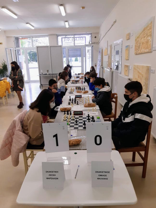 Φάρσαλα: Με μεγάλη επιτυχία διεξήχθη το "Ομαδικό Νεανικό Πρωτάθλημα Σκακιού Θεσσαλίας 2021" 