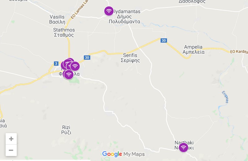 Δωρεάν ασύρματο ίντερνετ σε 11 σημεία από το Δήμο Φαρσάλων μέσω του «WIFI4EU»