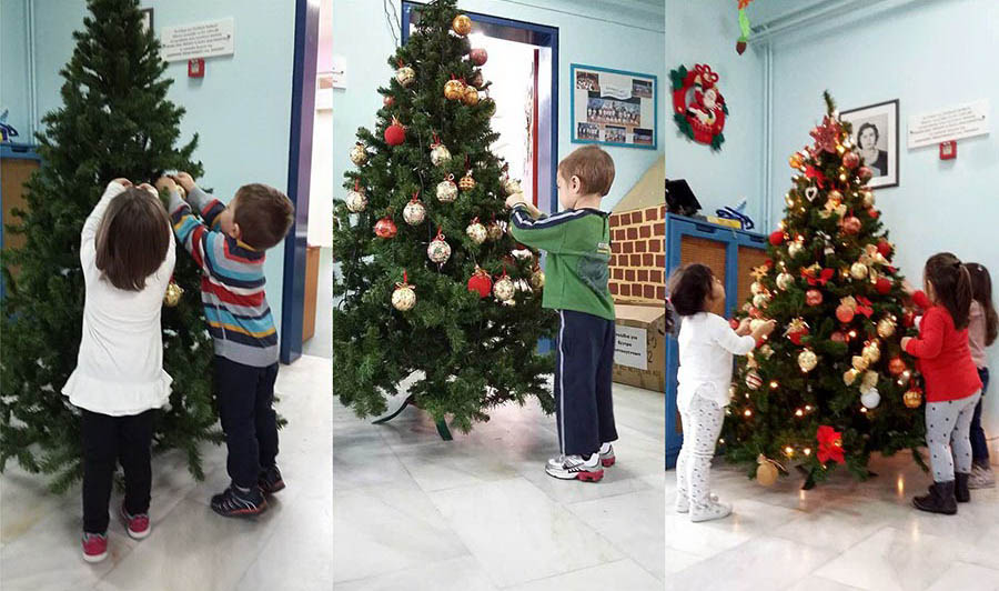 Στόλισαν το Χριστουγεννιάτικο δέντρο στον Παιδικό Σταθμό Νίκαιας 