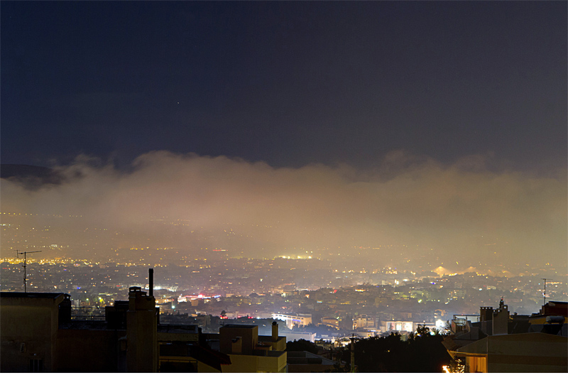 Υψηλές οι επιδόσεις της αιθαλομίχλης τις γιορτές στην πόλη της Λάρισας