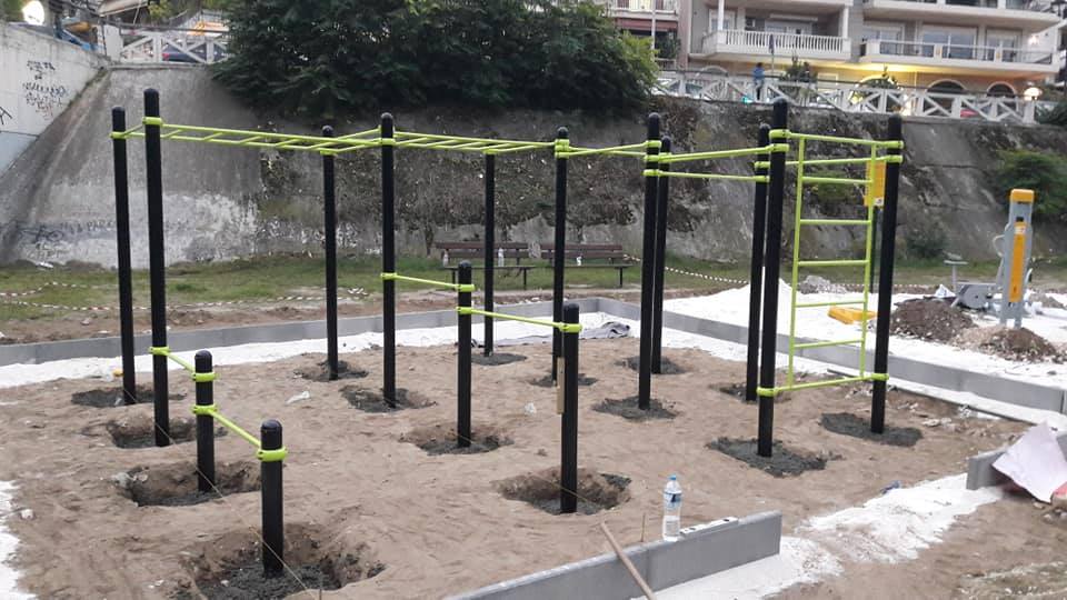 Νέα όργανα γυμναστικής στην όχθη του Πηνειού 