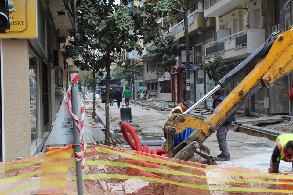 Eργα ανακατασκευής στην οδό Ηπείρου - Κλειστή για τα οχήματα την Κυριακή 