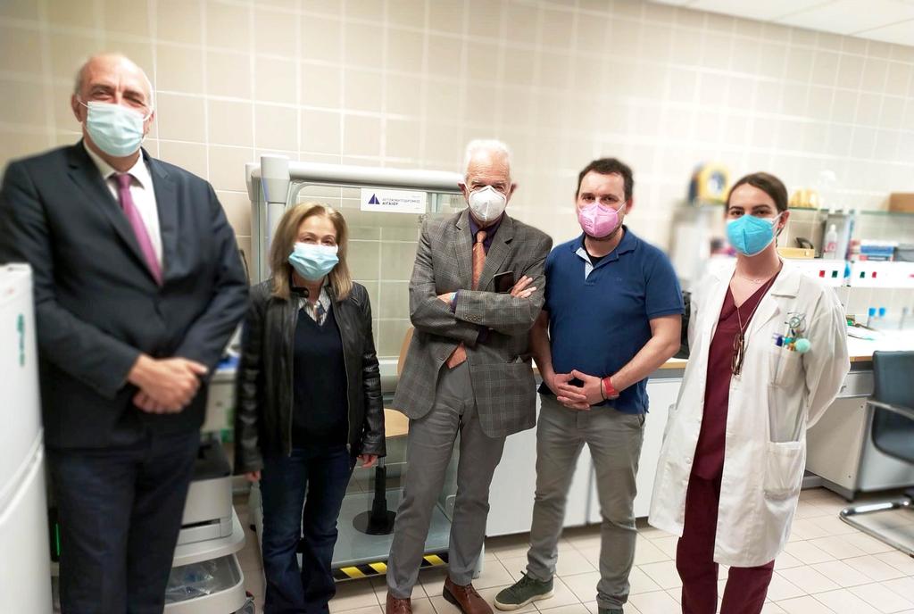 Δωρεά εξοπλισμού ιατρείου Post-Covid στην Πνευμονολογική Κλινική του ΠΓΝΛ από την Αυτοκινητόδρομος Αιγαίου 