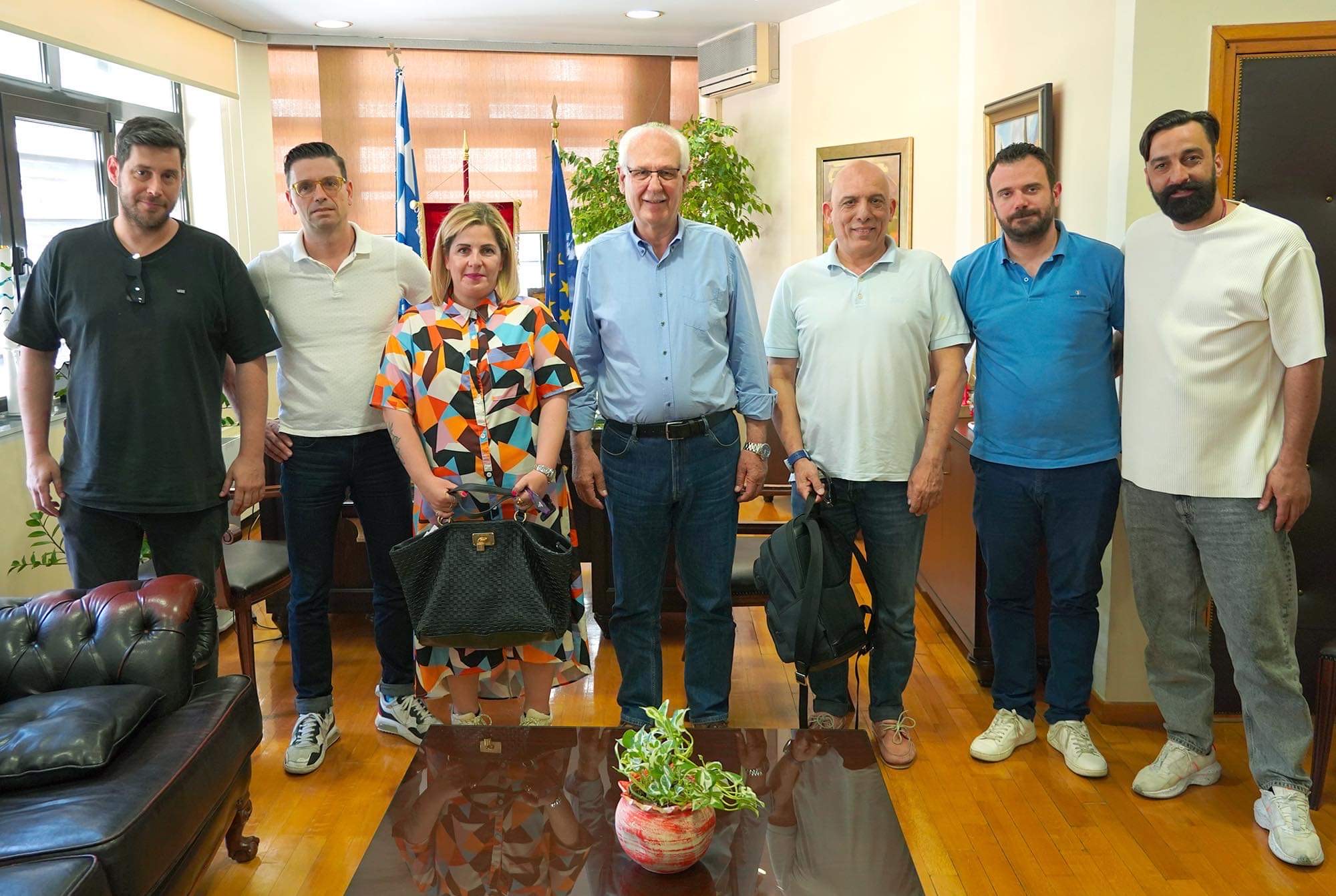 Με τον δήμαρχο Λαρισαίων συναντήθηκαν τα μέλη του νέου ΔΣ του ΣΙΚΑΕΛ
