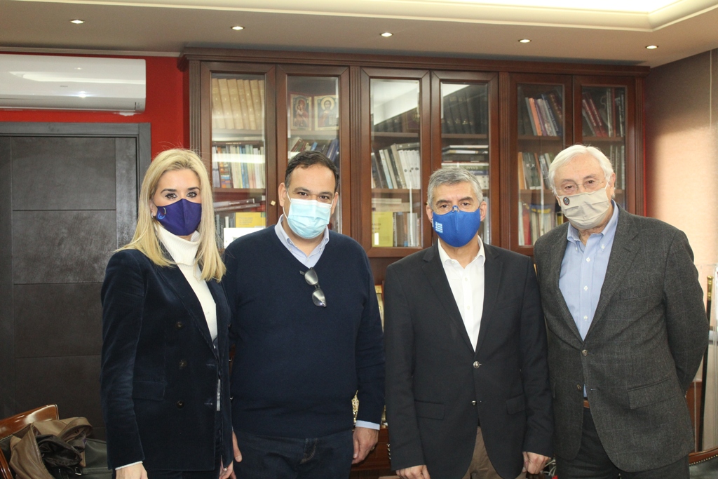 Συνάντηση Κ. Αγοραστού - Ν. Καλογιάννη για τη νέα επένδυση της ποτοποιίας Πλωμαρίου στο Δαμάσι