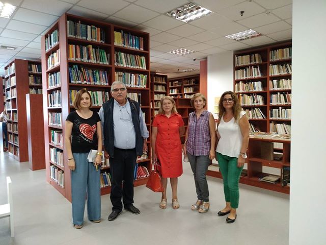 Επίσκεψη Ν. Παπαδόπουλου στην Δημόσια Κεντρική Βιβλιοθήκη Λάρισας