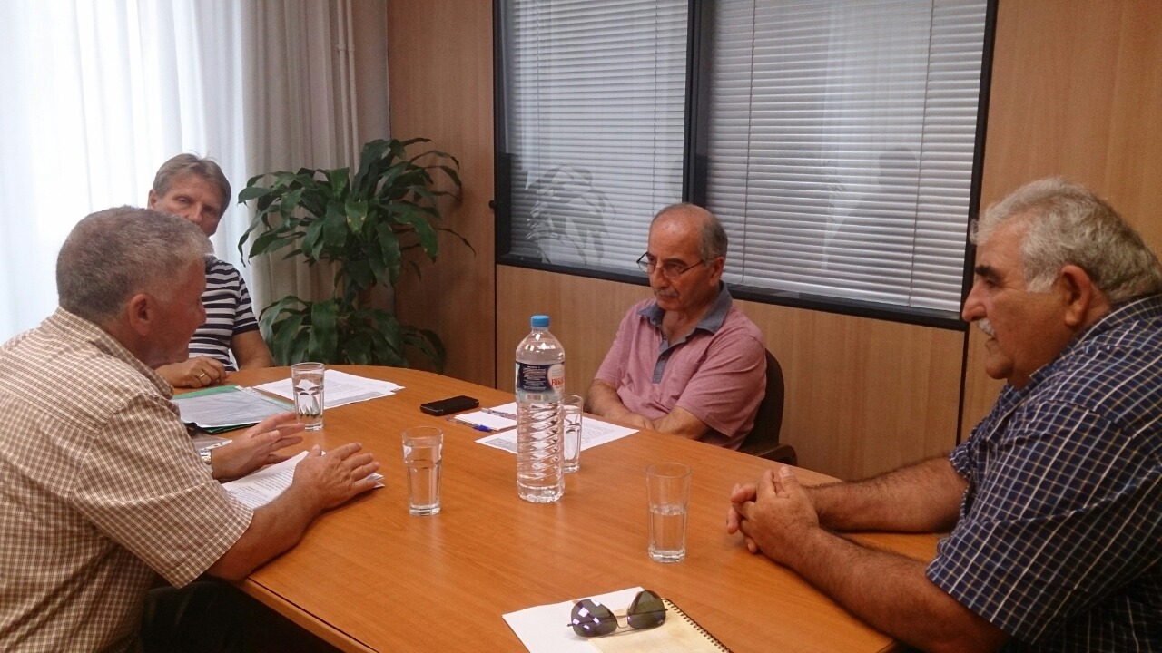 Συνάντηση Ν. Παπαδόπουλου και συνδικαλιστών των ΔΕΥΑ με τον Υφυπ.Εσωτερικών