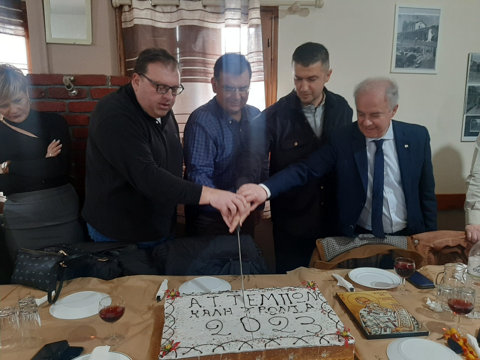 Σε εκδηλώσεις κοπής πίτας ο Δήμαρχος Τεμπών Γεώργιος Μανώλης σε περιοχές του Δήμου Τεμπών