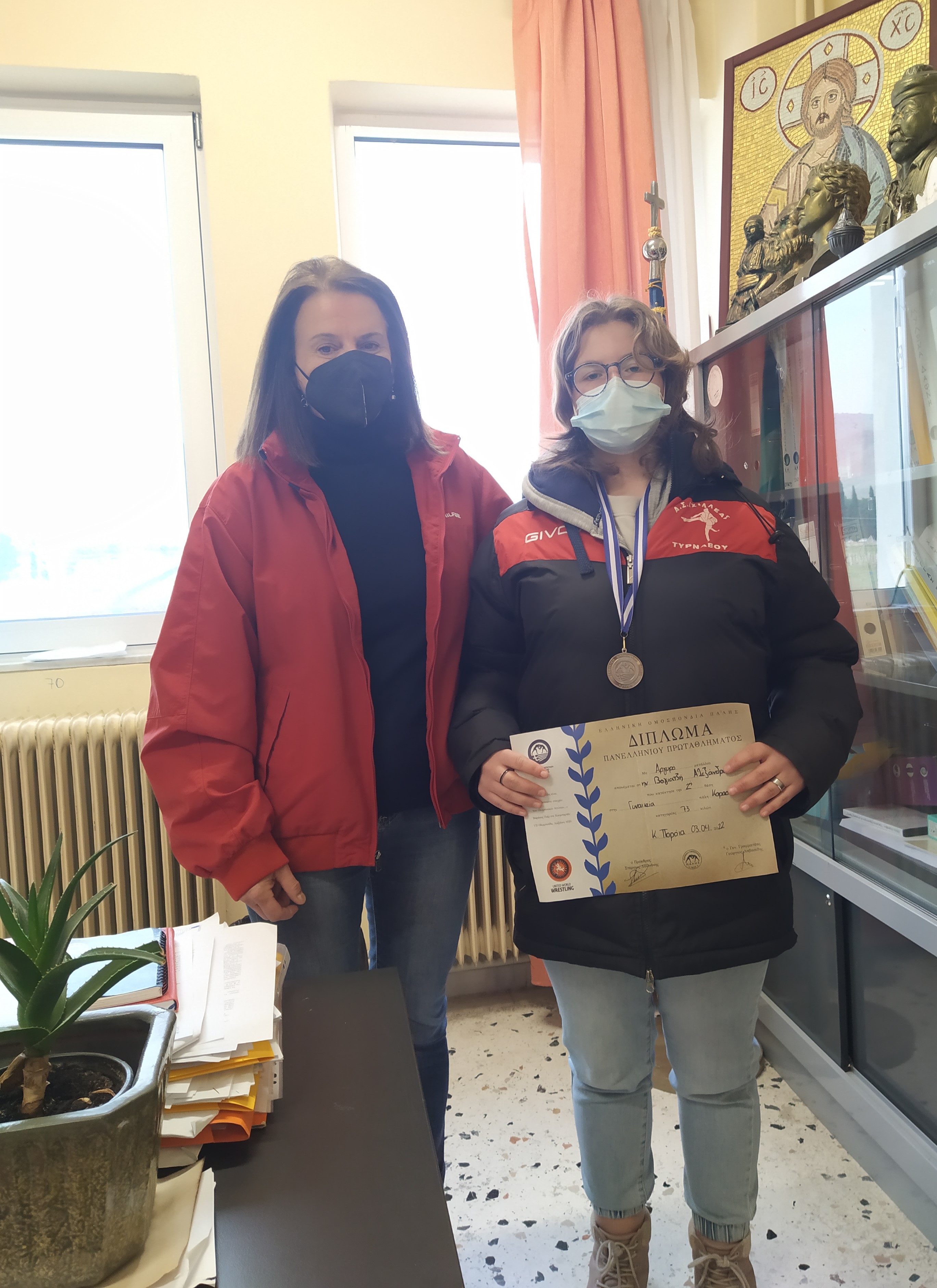 Μαθήτρια του ΕΠΑΛ Τυρνάβου κατέκτησε τη 2η θέση στο Πανελλήνιο Πρωτάθλημα Πάλης 