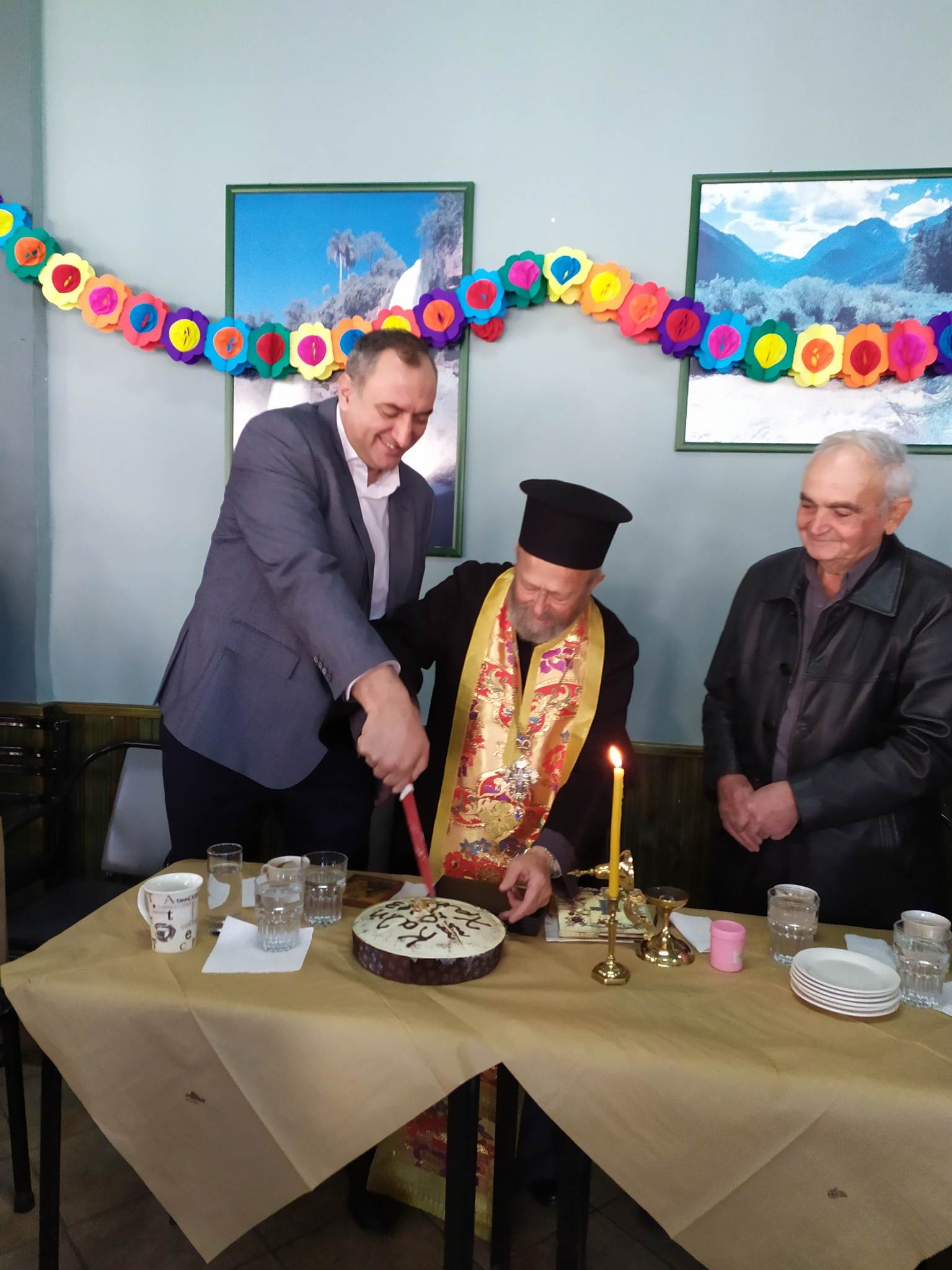 Στην κοπή πίτας του ΚΑΠΗ Δαμασίου ο Δήμαρχος Τυρνάβου Γιάννης Κόκουρας