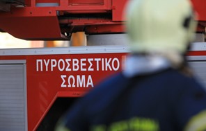 Φωτιά σε χωματερή στη Χάλκη, δίπλα στην εθνική οδό - Διακοπή κυκλοφορίας στα διόδια Μοσχοχωρίου