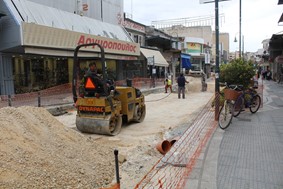 Ομαλά εξελίσσονται τα έργα στο κέντρο της Λάρισας - Νέα αυτοψία από τον δήμαρχο (φωτο)