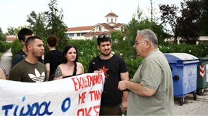 Λάρισα: Ο Γιώργος Λαμπρούλης στο πλευρό των εστιακών φοιτητών