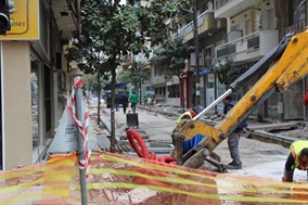 Eργα ανακατασκευής στην οδό Ηπείρου - Κλειστή για τα οχήματα την Κυριακή 