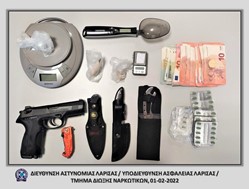 Bολιώτης συνελήφθη για εμπόριο ναρκωτικών από αστυνομικούς της Ασφάλειας Λάρισας 