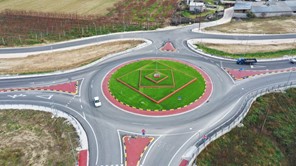 Ολοκληρώθηκε ο κυκλικός κόμβος στην βορειοανατολική είσοδο του Τυρνάβου  