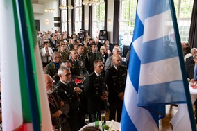 O διοικητής της 1ης Στρατιάς στην τελετή αλλαγής Διοικήσεως του Στρατηγείου EUROCORPS