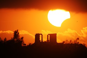 H έκλειψη ηλίου από το Αστεροσκοπείο Λάρισας