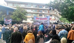 Συγκέντρωση διαμαρτυρίας στις Σέρρες από τον Σύλλογο πληγέντων στα Τέμπη