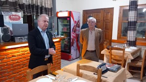 Στην κοπή πίτας των Παλαιμάχων Ποδοσφαιριστών Δήμου Τεμπών ο Δήμαρχος Γ. Μανώλης