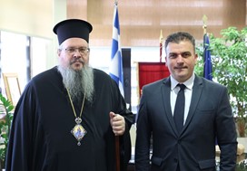 Τον Δήμαρχο Λαρισαίων επισκέφθηκε ο Μητροπολίτης Λαρίσης και Τυρνάβου, κ.κ.Ιερώνυμος 