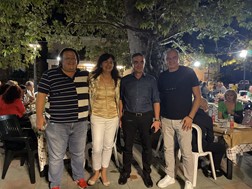 O Θωμάς Παπαλιάγκας σε εκδήλωση για τον Μίκη Θεοδωράκη στην Ανάβρα Αγιάς 