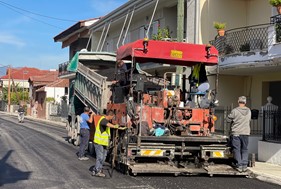 Tύρναβος: Ολοκληρώθηκε άλλη μια ασφαλτόστρωση στην οδό Αγίου Γεδεών
