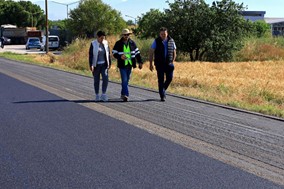 Aυτοψία Γαλλιού στα εν εξελίξει οδικά έργα στους δήμους Κιλελέρ-Τυρνάβου