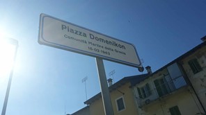 Το όνομα του μαρτυρικού Δομένικου δόθηκε σε πλατεία του Δήμου Μπόβες στην Βόρεια Ιταλία