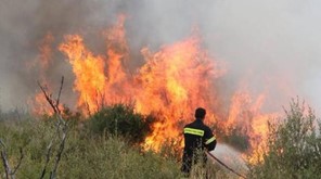 Σε ύφεση η φωτιά στον Αετόλοφο Αγιάς - Aμεση επέμβαση στο δρόμο Γιάννουλης - Αμπελώνα