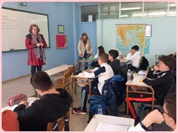 H συγγραφέας Ευδοκία Ποιμενίδου στο 6ο Γυμνάσιο Λάρισας 