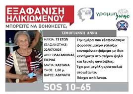 Τραγικό τέλος για την 73χρονη που είχε εξαφανιστεί στον Πλαταμώνα