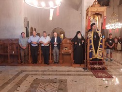 Δ.Τεμπών: Στον Πανηγυρικό Εσπερινό του Αγίου Νικοδήμου του Αγιορείτη στην ομώνυμη Ιερά Μονή ο Γ.Μανώλης