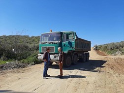 Δ.Τεμπών: Προχωρούν οι εργασίες κατασκευής του δρόμου Ροδιάς - Γόννων 