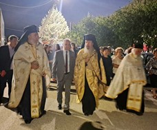 Στο Πουρνάρι για τον εορτασμό των Αγίων Κυπριανού και Ιουστίνης ο Γιώργος Μανώλης